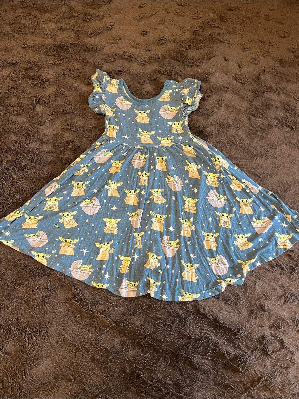 Little Sleepies Grogu Twirl Dress 4T